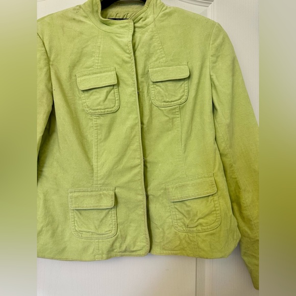 STYLE & CO WOMEN JACKET SIZE 2P STRETCH APPLE GREEN - Picture 3 of 8